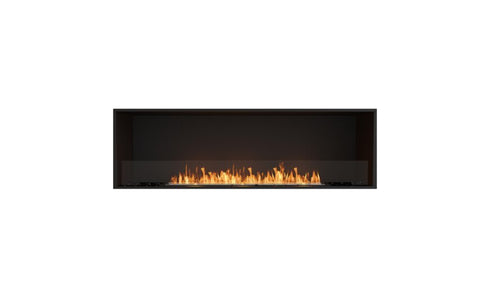 Ecosmart Fire Flex 68SS Single Sided Fireplace Insert - Black Finish / Stainless Steel Burner - ESF.FX.68SS